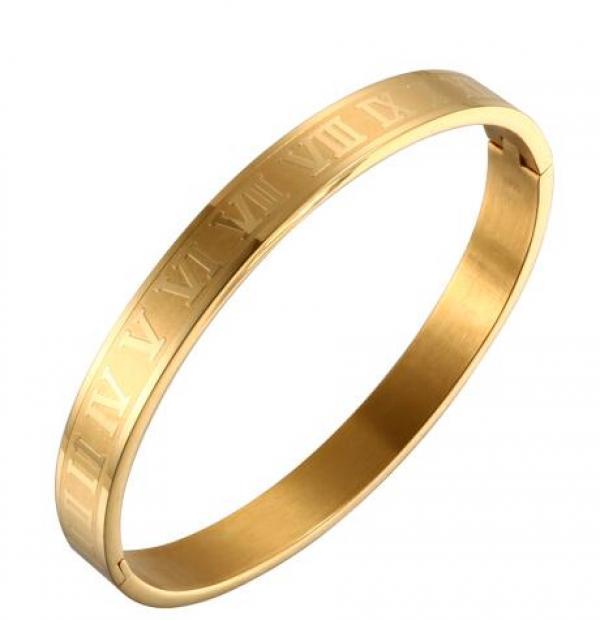 Rose Plating 8mm/4mm Bracelet Bangle for Woman Wedding Party
