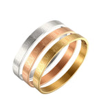Rose Plating 8mm/4mm Bracelet Bangle for Woman Wedding Party