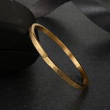 Rose Plating 8mm/4mm Bracelet Bangle for Woman Wedding Party