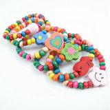24pcs Children Wood Bead Bracelets Party Bag Fillers