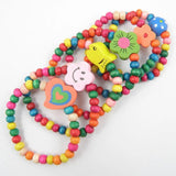 24pcs Children Wood Bead Bracelets Party Bag Fillers