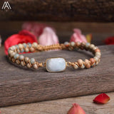 Natural Stone Beads Charms Yoga Bracelet For Women