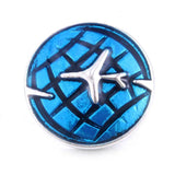 10pcs Mermaid Snap Jewelry 18mm Oil Painting Snap Buttons Bracelets Women