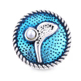 10pcs Mermaid Snap Jewelry 18mm Oil Painting Snap Buttons Bracelets Women