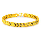 24K Plating Bracelet 6MM8 Inch Jewelry Bracelet for Women & Men