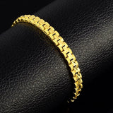 24K Plating Bracelet 6MM8 Inch Jewelry Bracelet for Women & Men