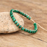 Malachite Beads Braided Bracelet Yoga Bohemia Charm Bangle