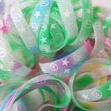 20PCS Peace Love Star Night Luminous Bracelet Lot