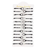 Retro Punk Braided Rope Bracelet Handcuffs Charms Bracelets Bohemian Jewelry