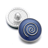 10pcs 6 Colors Mixed 18MM Snap Jewelry Buttons for Snap Bracelet Bangle