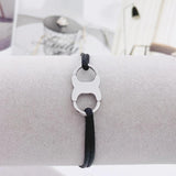 Saudi Arabia Stainless Steel Handcuff Couple Circle Bracelet Rope Menottes