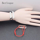 Razor Blade Charm Bracelet Stainless Steel Shaver Pendant Rope Bracelet