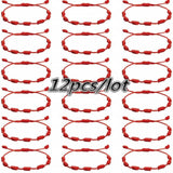 Boho 7 Knots Red String Bracelet Lucky Amulet Wristband Jewelry
