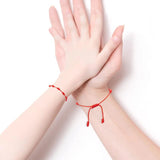 Boho 7 Knots Red String Bracelet Lucky Amulet Wristband Jewelry