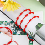 Boho 7 Knots Red String Bracelet Lucky Amulet Wristband Jewelry