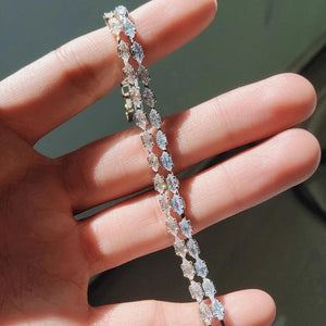Silver Horse Eye CZ Bracelet for Women Party Accessories