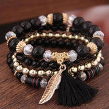 Bohemian Acrylic Beads Tassel Bracelets Jewelry