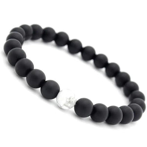 2Pcs Natural Stones Couple Bracelets Charm Beads Bracelets For Men and Women