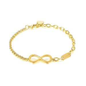 Infinity Number 8 Chain Bracelet CZ Infinity Bracelets for Women Men
