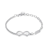 Infinity Number 8 Chain Bracelet CZ Infinity Bracelets for Women Men