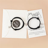 Heart Magnetic Couple Bracelets 3D Dinosaur Rope Adjustable Bracelets