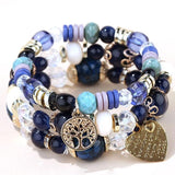 Boho Heart Multilayer Bracelet Charm Bohemian Jewelry