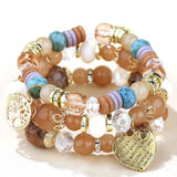 Boho Heart Multilayer Bracelet Charm Bohemian Jewelry