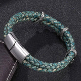 Dragon Claw Leather Bracelet Stainless Steel Clasp