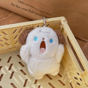Rabbit Bear Dog Keychain Plush Toy Backpack Charms Gift