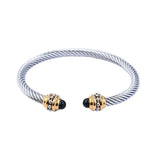 Adjustable Stainless Steel Wire Bracelet Women Prom Party Jewelry