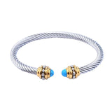 Adjustable Stainless Steel Wire Bracelet Women Prom Party Jewelry