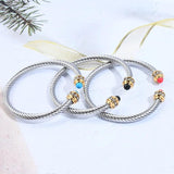 Adjustable Stainless Steel Wire Bracelet Women Prom Party Jewelry
