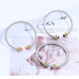 Adjustable Stainless Steel Wire Bracelet Women Prom Party Jewelry