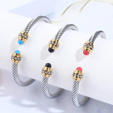 Adjustable Stainless Steel Wire Bracelet Women Prom Party Jewelry