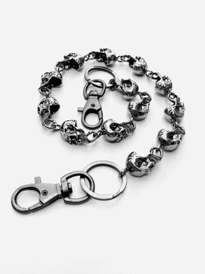 Vintage Punk Skull Pants Chain Men Jeans Wallet Gothic Biker Accessory