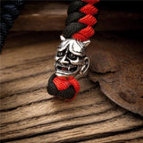 Retro Noh mask Keychain Bag Pendant Demon Accessory Jewelry