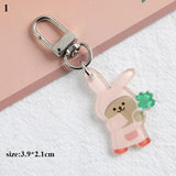 Animal Pendant Keychain Girls Ins Style Double-sided Ornament