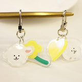 Animal Pendant Keychain Girls Ins Style Double-sided Ornament