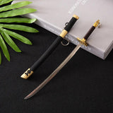 Mini Katana Keychain Gift Props Metal Real
