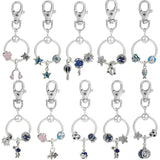 Women's Charm Keychains Handbag Car Keyfobs Keyrings Pendant Charm Beads