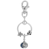 Women's Charm Keychains Handbag Car Keyfobs Keyrings Pendant Charm Beads