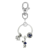 Women's Charm Keychains Handbag Car Keyfobs Keyrings Pendant Charm Beads