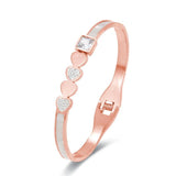 Zircon Inlaid Bracelet High Titanium Steel Women Jewelry
