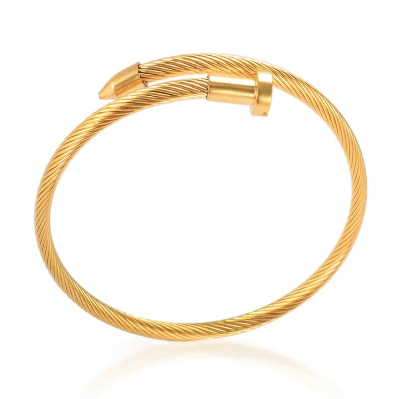 ZMFashion Spiked Adjustable Bracelets Stylish Bangles for Women