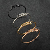 ZMFashion Spiked Adjustable Bracelets Stylish Bangles for Women