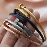 ZMFashion Spiked Adjustable Bracelets Stylish Bangles for Women