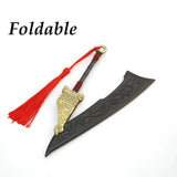 Naraka Bladepoint Metal Keychain Foldable Sword Gift