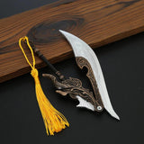 Naraka Bladepoint Metal Keychain Foldable Sword Gift