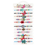 Boho 12pcs Women Clay Bead Enamel Animal Charms Bracelets Set