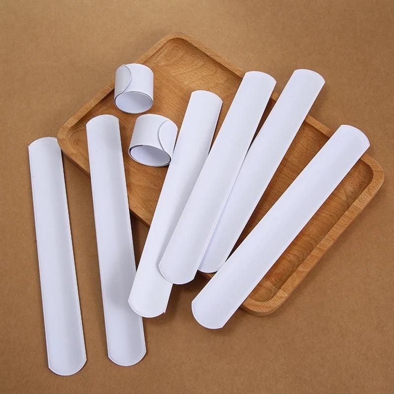 30x Blank Slap Bracelets Party Painting Supply DIY Birthday Present